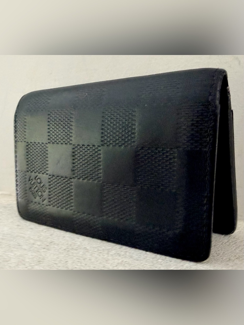 LOUIS VUITTON Damier Infini Pocket Organizer Black N63197